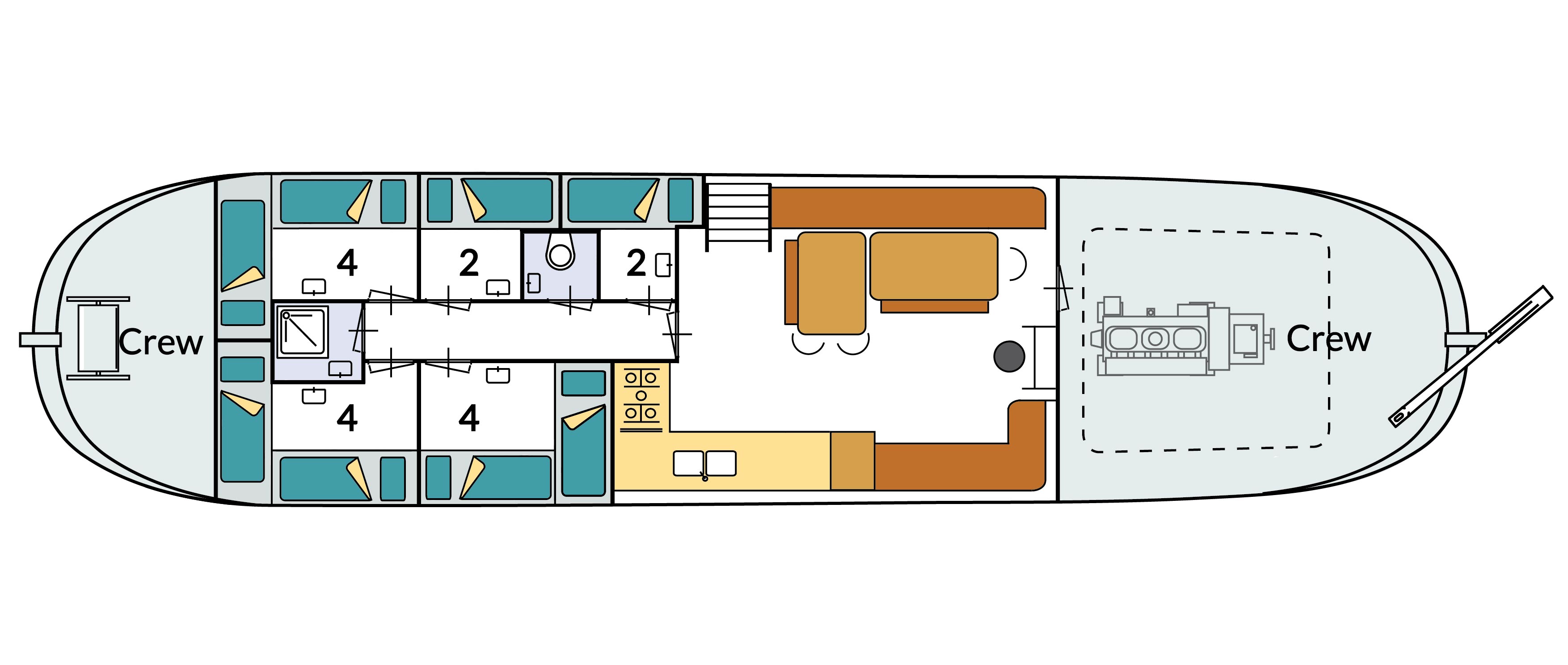 Plattegrond Zeiltjalk De Vlieter